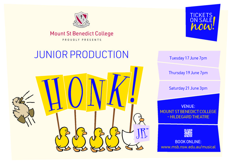 MSB12938.9_Junior Production - Honk Junior - Digital Poster A4 - Landscape-AW_01_Tickets on sale now.jpg